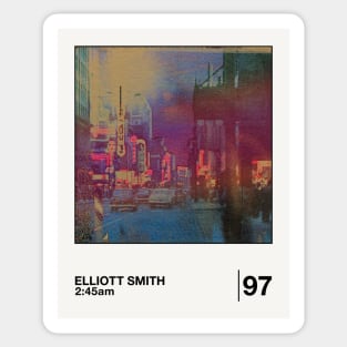 Elliott Smith 2:45 am / Minimalist Graphic Artwork Design Sticker